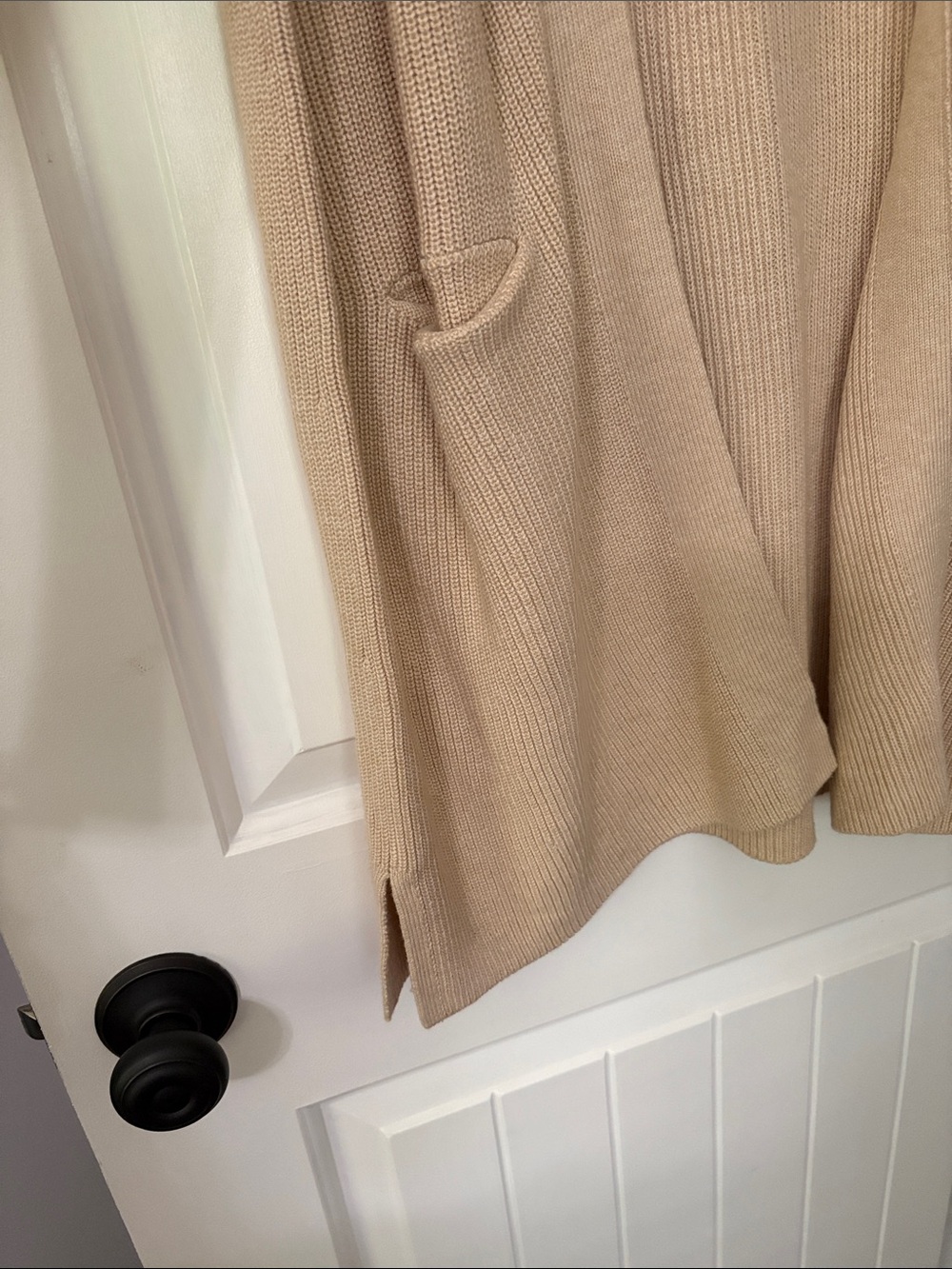 Old Navy Tan Open-Front Ribbed Cardigan - Picture 2 of 5